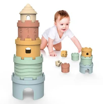 Montessori Educational Stacking Castle Toy