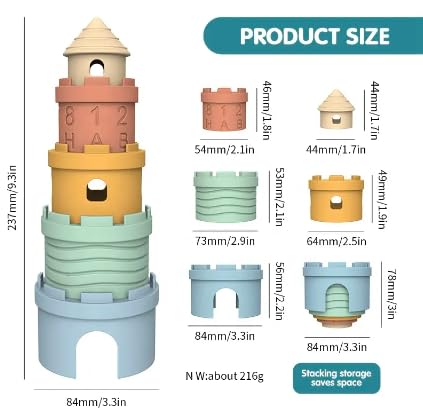 Montessori Educational Stacking Castle Toy